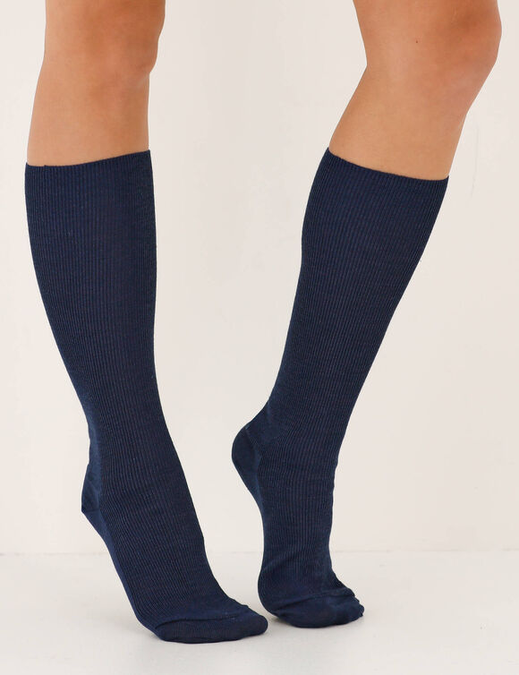 Kniekousen voor gevoelige benen - set van 2 paar (blauw) Kniekousen voor gevoelige benen - set van 2 paar (blauw)